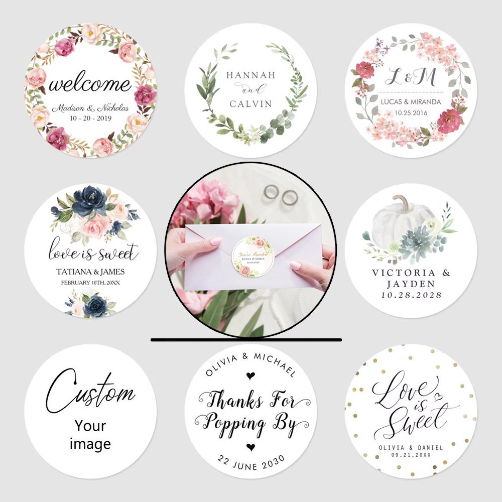 Wedding Supply Bulk - Gepersonaliseerde stickers voor bruiloften, verjaardagen, doopfeesten