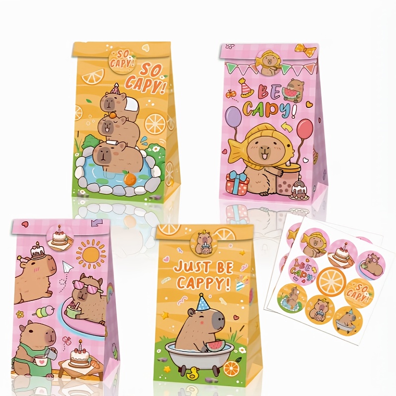 Wedding Favor Box - 12/24/48pcs Capybara Snoep Zakken Verjaardagsfeestje Levert