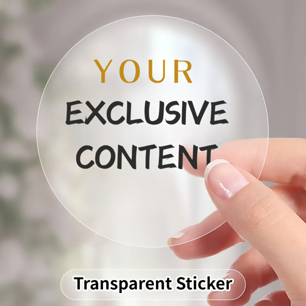 Wedding Supply Bulk - Gepersonaliseerde Transparante Ronde Stickers voor Bruiloften,