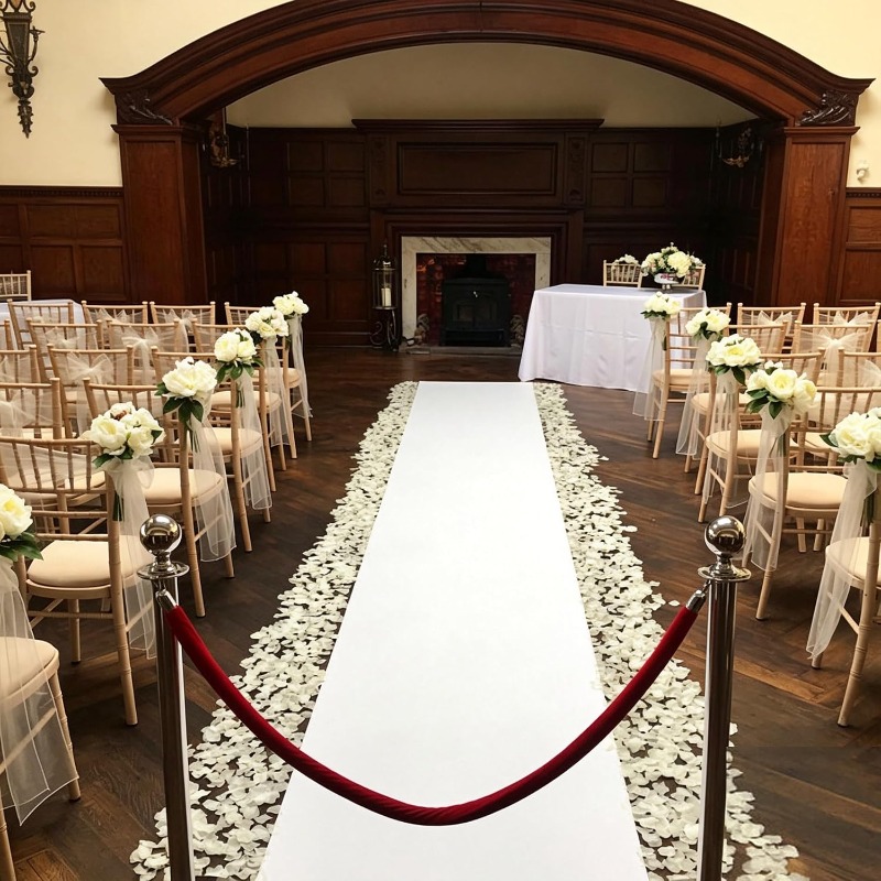 Witte looppadloper, geschikt v - Aisle Runner White recensie en prijs