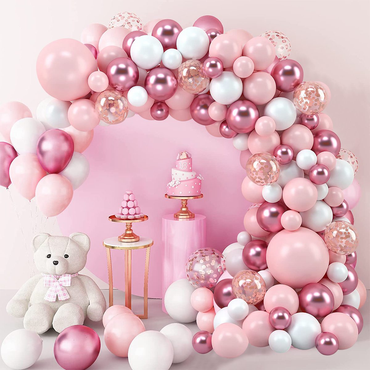 Roze Macaron Ballonnen Slinger - Wedding Supply Kit recensie en prijs