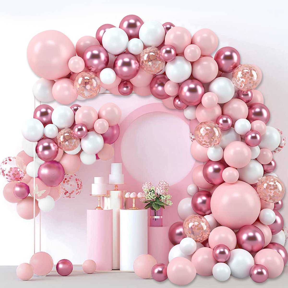 Roze Macaron Ballonnen Slinger - Wedding Supply Kit recensie en prijs