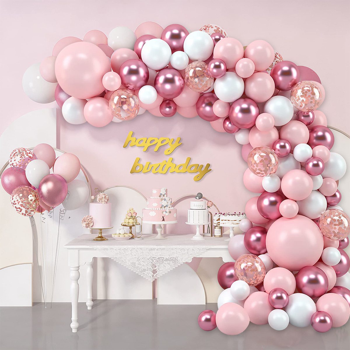 Roze Macaron Ballonnen Slinger - Wedding Supply Kit recensie en prijs