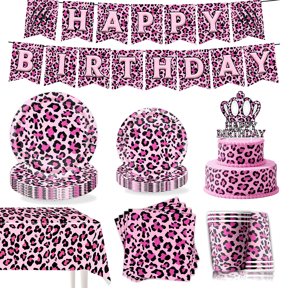 Roze Luipaardprint Verjaardags - Wedding Supply Kit recensie en prijs