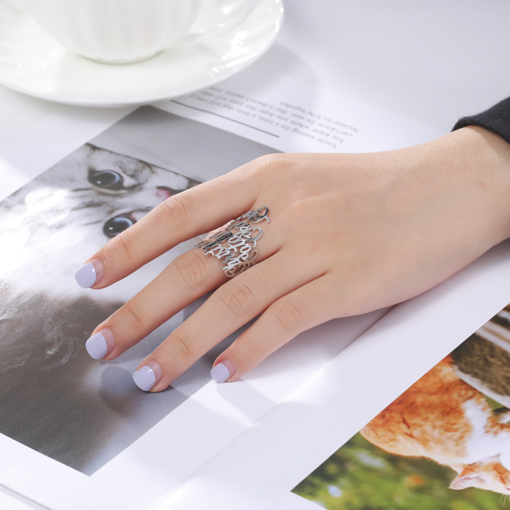 Aangepaste dubbele naamringen  - Wedding Zone recensie en prijs