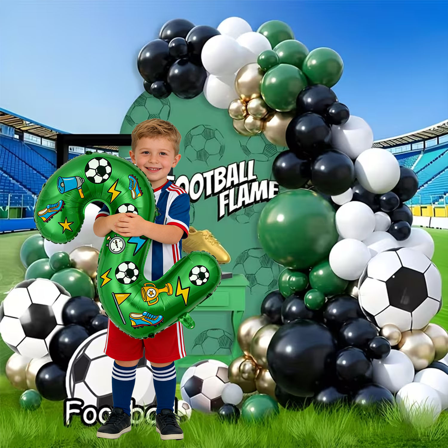 Ballonboogset met voetbalmotie - Wedding Supply Kit recensie en prijs