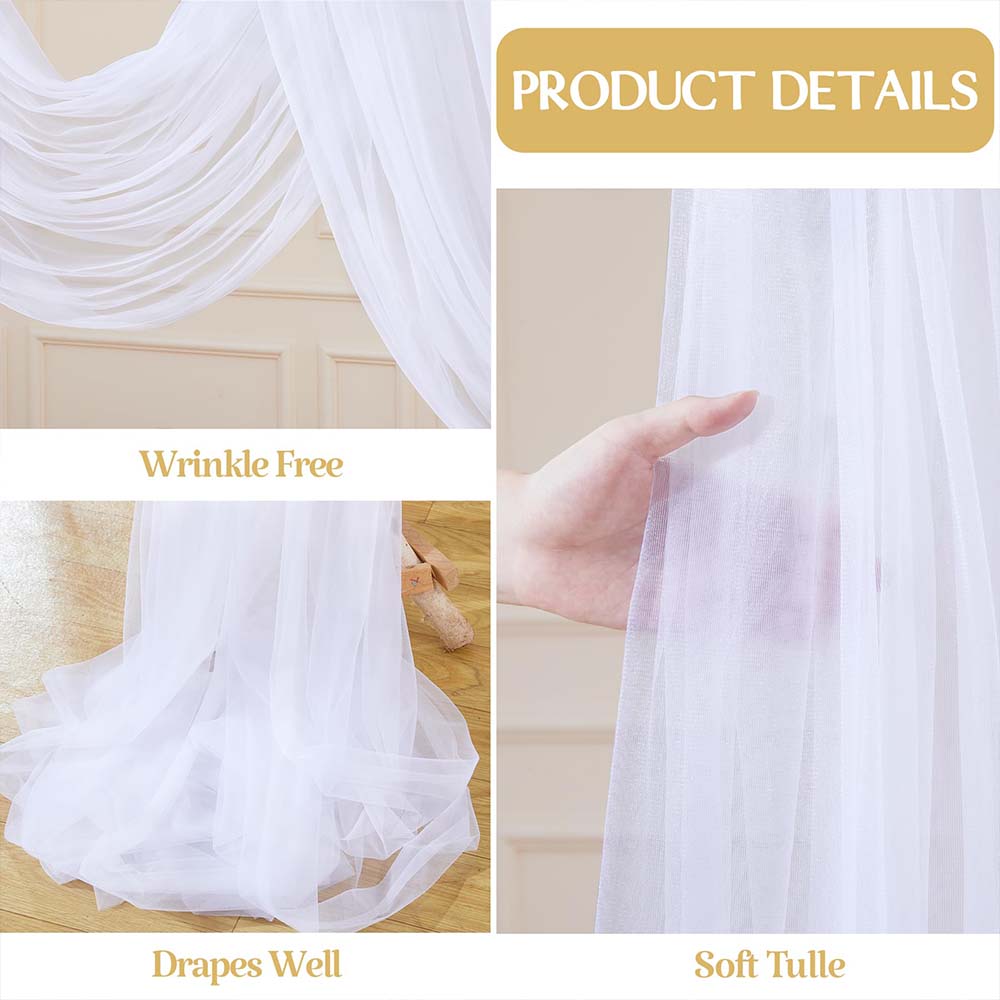 6-pack bruiloft plafondgordijn - Wedding Backdrop Curtain recensie en prijs