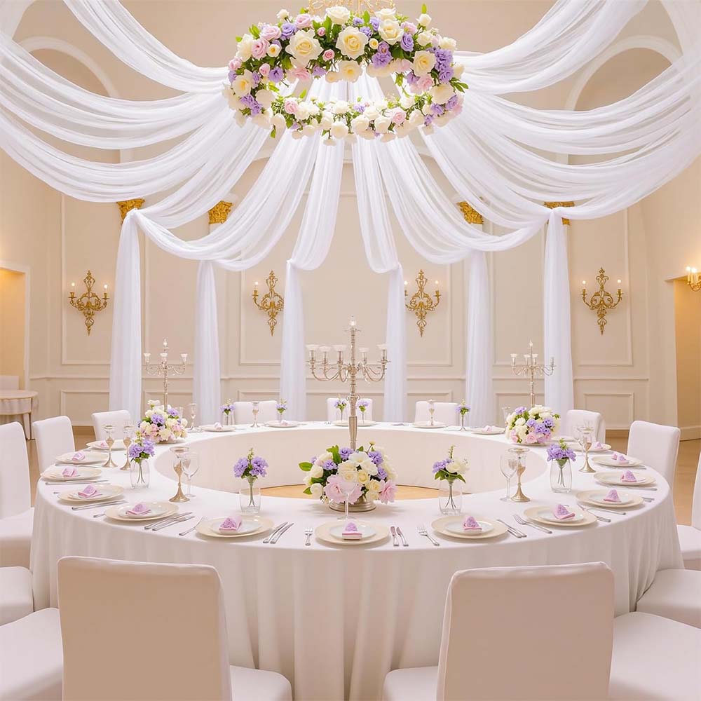 6-pack bruiloft plafondgordijn - Wedding Backdrop Curtain recensie en prijs